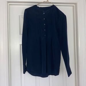 J. Crew silk tunic shirt